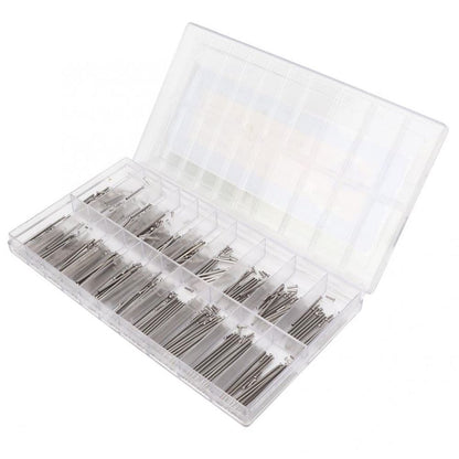 200pcs 8-27mm spring bars for watch bands, durable pins ideal for easy strap adjustments.