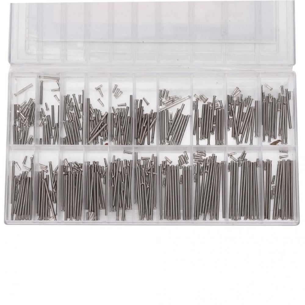 200pcs 8-27mm stainless steel spring bars for watch bands, durable pins for strap adjustments