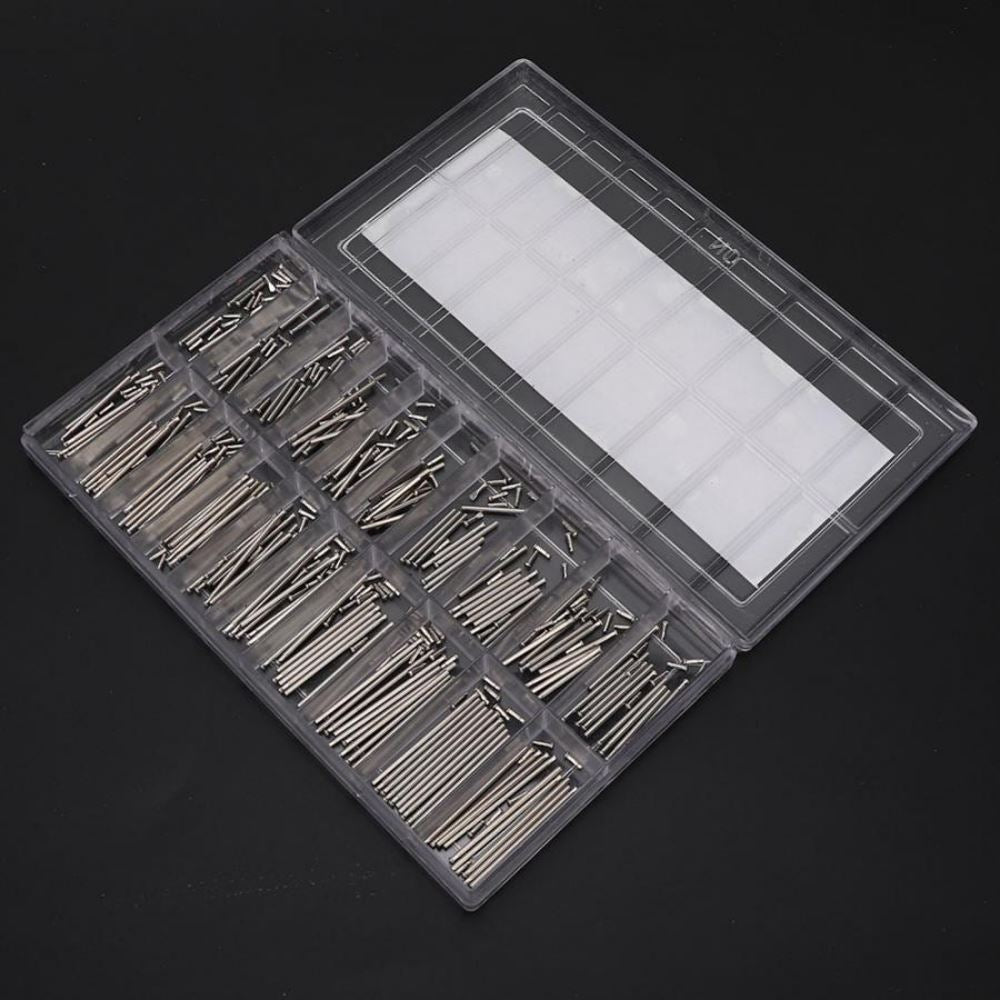 200pcs 8-27mm durable spring bars for watch bands, ideal for easy strap adjustments.