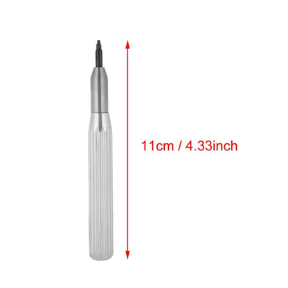 RLX steel crown tube insert remover tool with 4 pins, ideal for precise watch repair and maintenance.