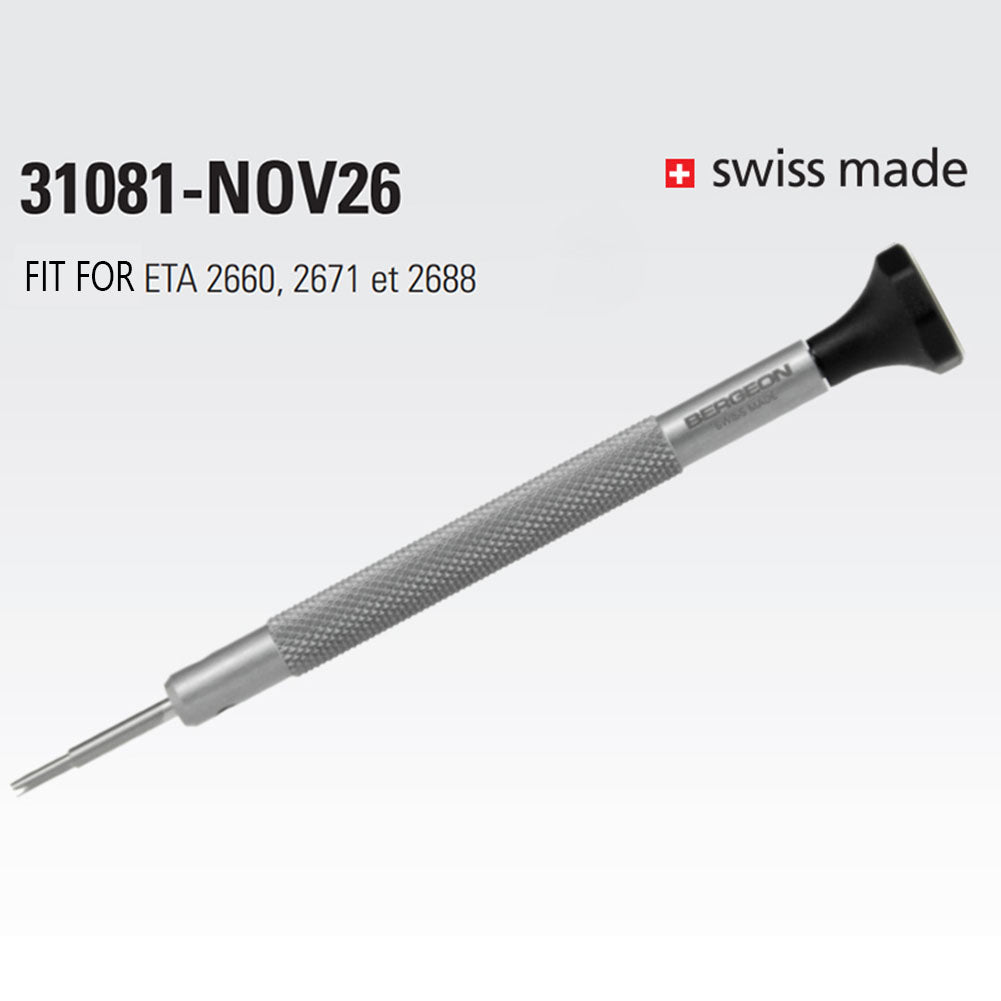 Bergeon NOVODIAC shock spring screwdriver for precise watch repair tools and accessories