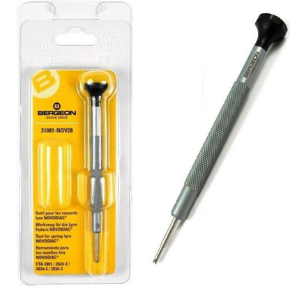 Bergeon 31081-NOV28 NOVODIAC� shock spring screwdriver for precise watch repair tasks