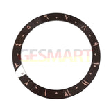 38mm Arabic Numerals 1-12 Ceramic Inclined Watch Bezel for 40mm SUB Watch Case