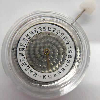 Close-up of China Made 3235 automatic watch movement replacement showcasing intricate engraved details for precise timekeeping.