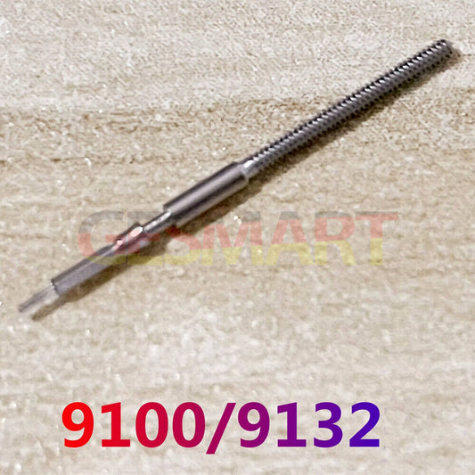 Replacement watch winding stems for Miyota 9100 9132 mechanical movement, 2pcs set, precise fit accessory.