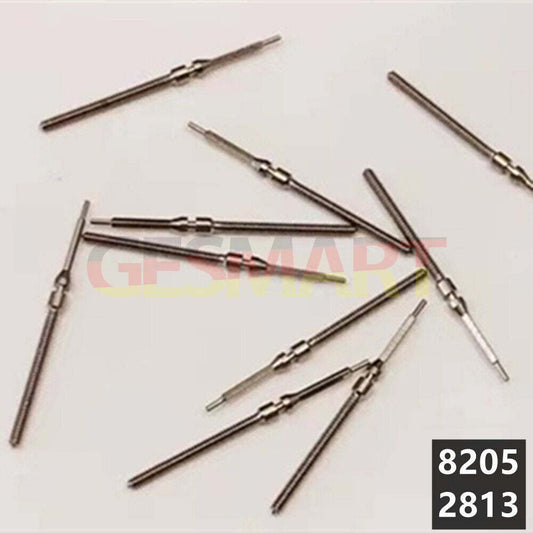 Lot de 10 tiges de remontoir de rechange pour montres, adaptées aux mouvements 8205 2813