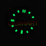 28.5mm Green Luminous Meteorite Starry Sky Pattern Watch Dial for NH35 Movement