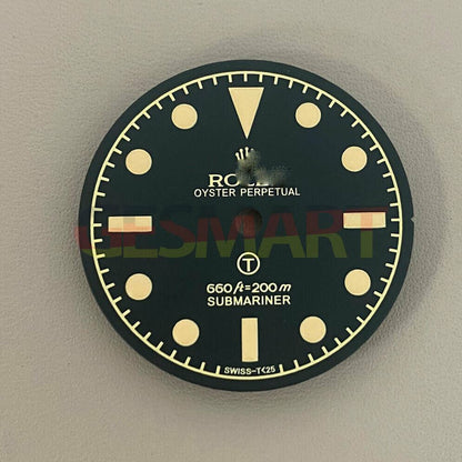 28.5mm Retro Watch Dial Green Luminous Suitable for NH35/8215/2836 Movement #XE5