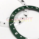 38mm Arabic Numerals 1-12 Ceramic Inclined Watch Bezel for 40mm SUB Watch Case