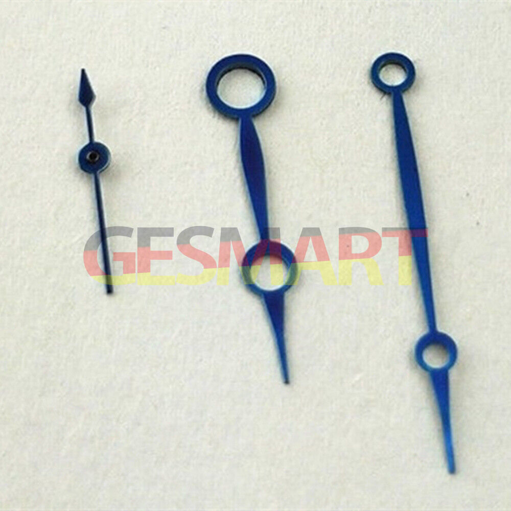 Lume Blue Pilot Watch hands for ST3600/ETA6497/ETA6498 movements, perfect for watch restoration.
