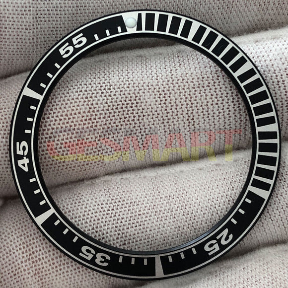 39.9mm/31.6mm Black Bezel Black Radian Aluminium Watch Bezel Insert Watch Parts