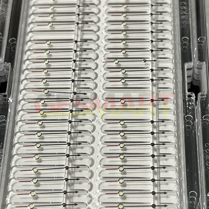 Silver and gold-trimmed C3 Super Luminous watch hands for SRP777, SKX007 models