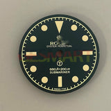 28.5mm Retro Watch Dial Green Luminous Suitable for NH35/8215/2836 Movement #XE5