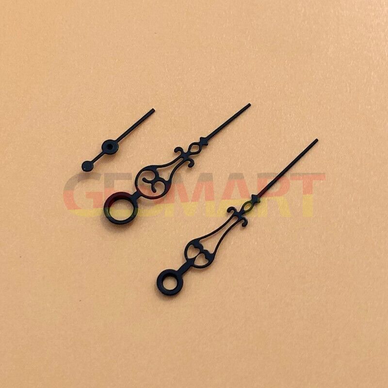 Black floral watch hands for Seagull ST3600 movement, elegant design enhancing timepieces.