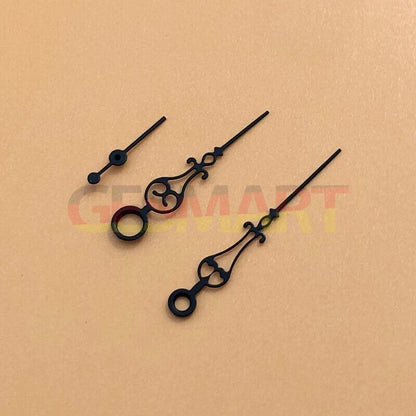 Black floral watch hands for Seagull ST3600 movement, elegant design enhancing timepieces.