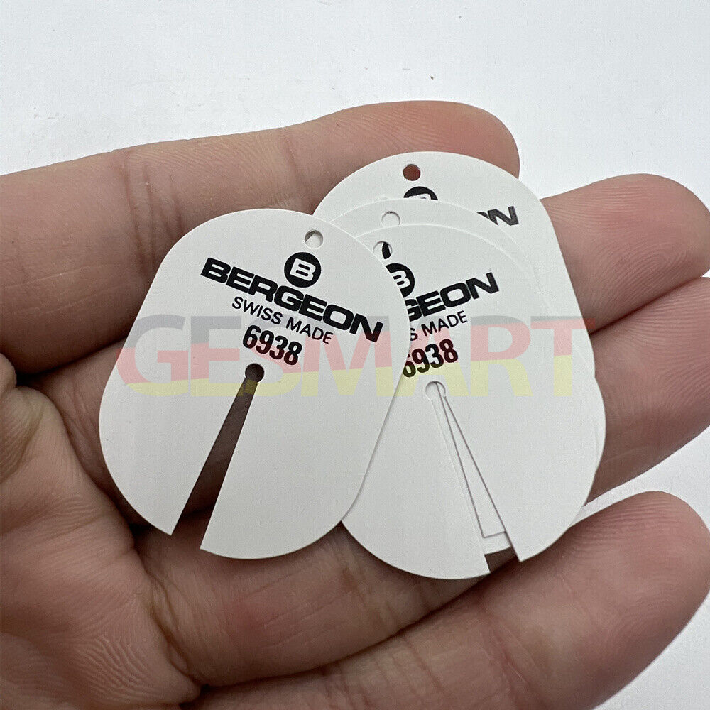 Set of Bergeon 6938 watch dial protectors in multiple packs, ideal for precise watch repair and maintenance.