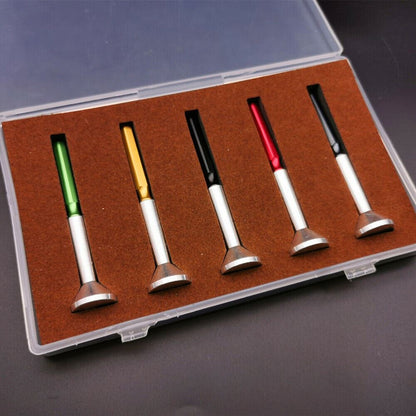 Watchamkers set of 5 metal lubricants for precise watch maintenance and improved performance.