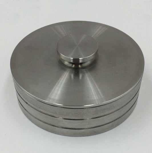 Stainless steel watch oil benzine cup 76mm with anti-leak cover, precision tool for watchmakers.