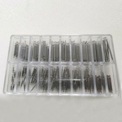 300Pcs 8-25mm Watch Band Strap Spring Bars strap Link Pins Stainless Steel Tools