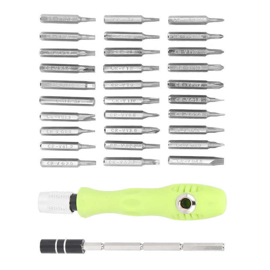 Professional 32-in-1 watch screwdriver set with alloy precision tools and compact storage box for watch repairs