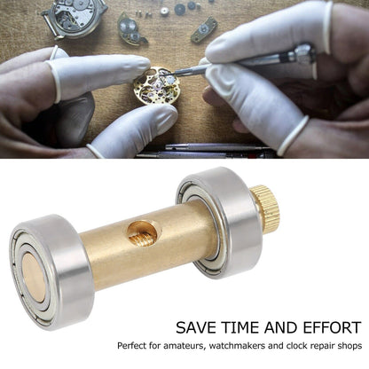 Copper screwdriver sharpener tool, perfect for precise watch and jewelry repairs.