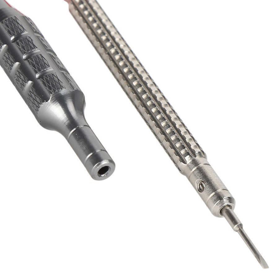 MT-3902 watch screwdriver set with precision bits for professional watch repairs and adjustments.