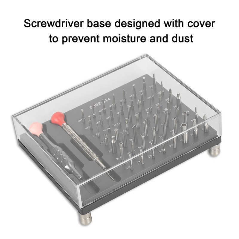 MT-3902 watch screwdriver set featuring precision bits for professional watch repairs and adjustments.