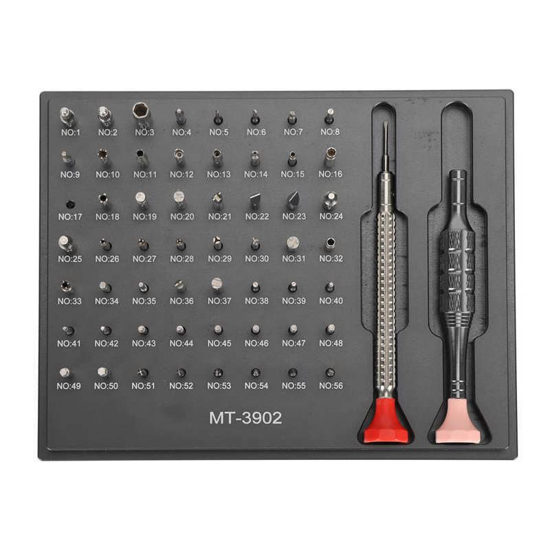 MT-3902 professional watch screwdriver set with multiple bits for precise, expert watch repairs and adjustments.