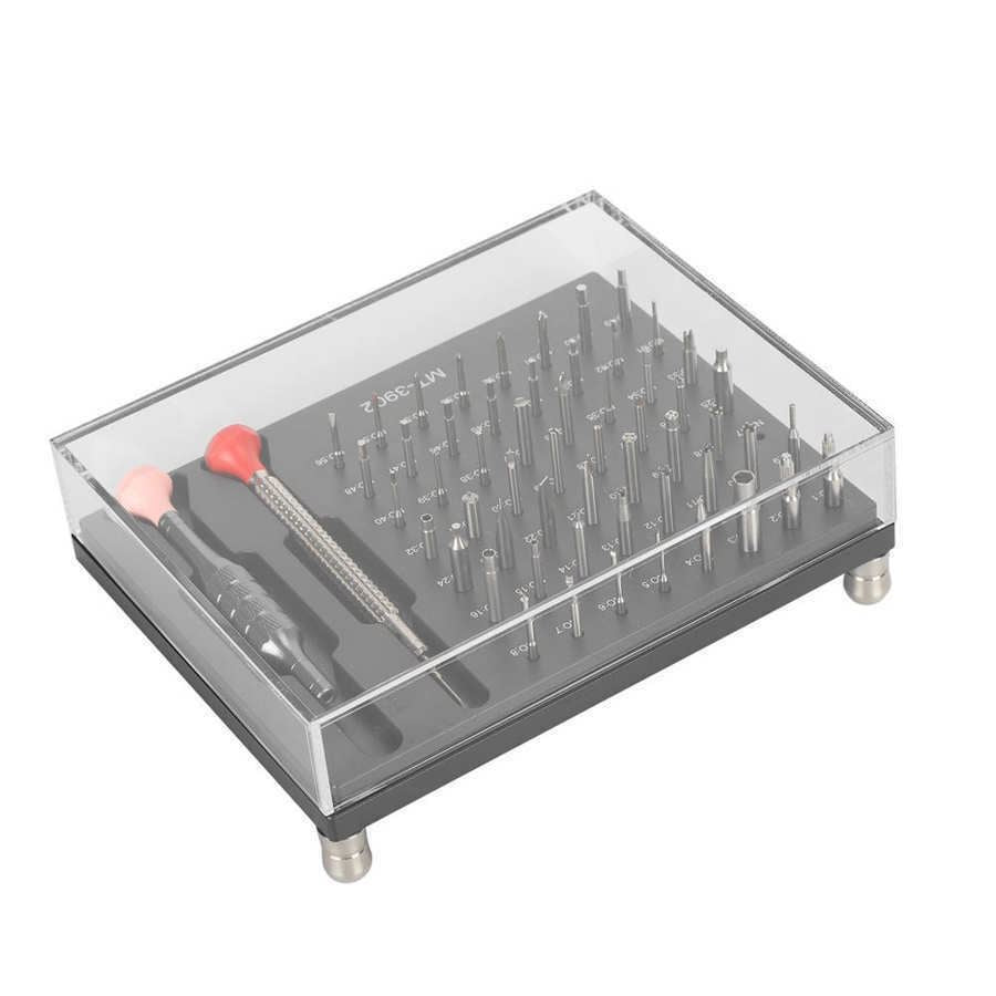 MT-3902 watch screwdriver set with precision bits for accurate watch repairs and adjustments.