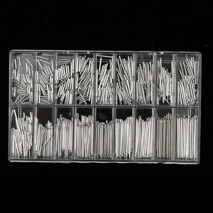 360 Pieces Watch Band Split Pins Stainless Steel With Double Flange Connector