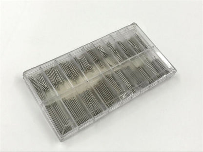 400pcs stainless steel spring bar pins for watch band repair, durable and precise replacement parts.