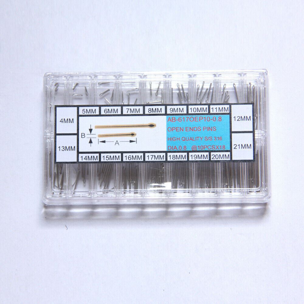 Dia 0.8mm Stainless Steel Open End Pins Kit Pins Size From 4~21mm