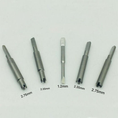 RICHARD MILLE stainless steel watch screwdriver set with multiple durable tips for precise repairs.