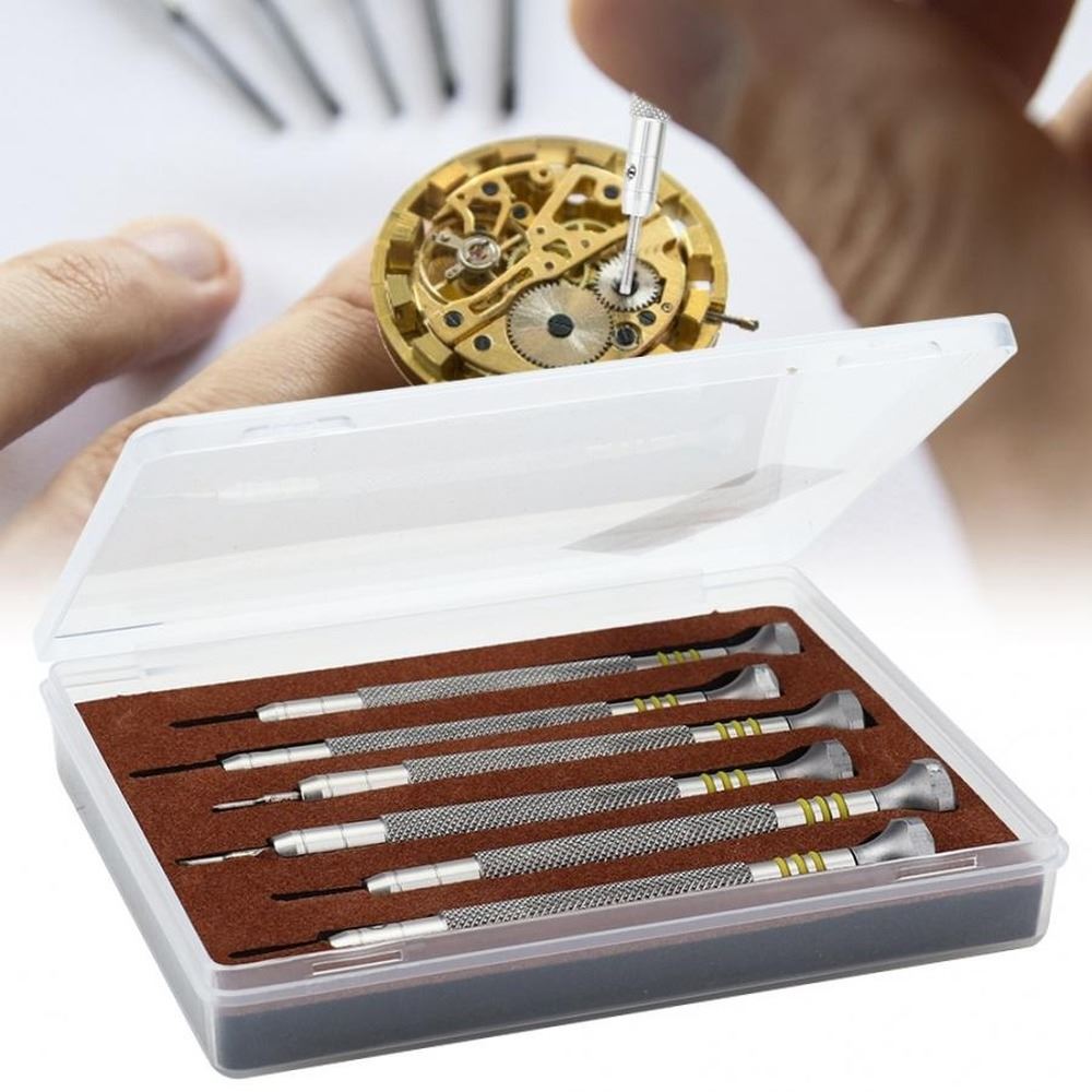 Precision 3135 2135 watch repair screwdriver with anti-skid handle, ideal for delicate movement adjustments.