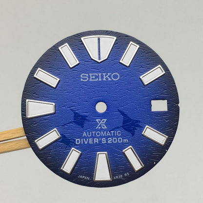 28.5mm luminous watch dial for NH35 movement, ideal for upgrading watch parts