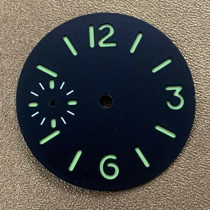Luminous 34.5mm watch dial for ETA6497/6498 & Seagull ST3600/ST3620 upgrade.