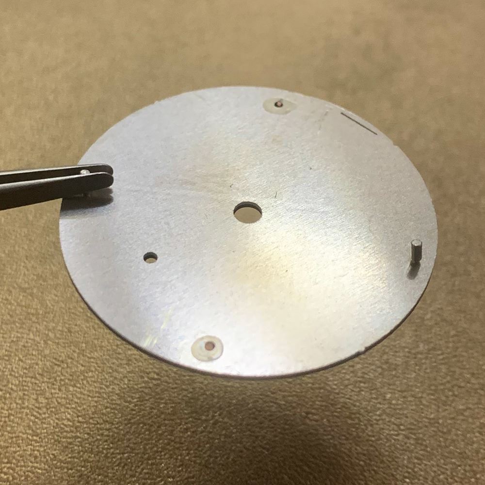 Luminous 34.5mm watch dial, compatible with ETA6497/6498 & Seagull ST3600/ST3620 movements, ideal upgrade for watch repair.