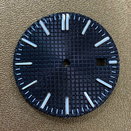 28.5mm Tooth Water Monster luminous watch dial for NH35 NH36 movement, ideal for diving watches.