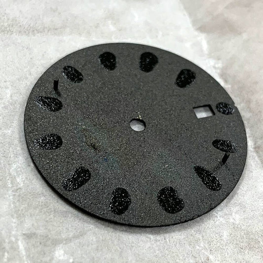 Luminous 31.8mm watch dial for NH35 movement, ideal for precise watch parts replacement and customization.