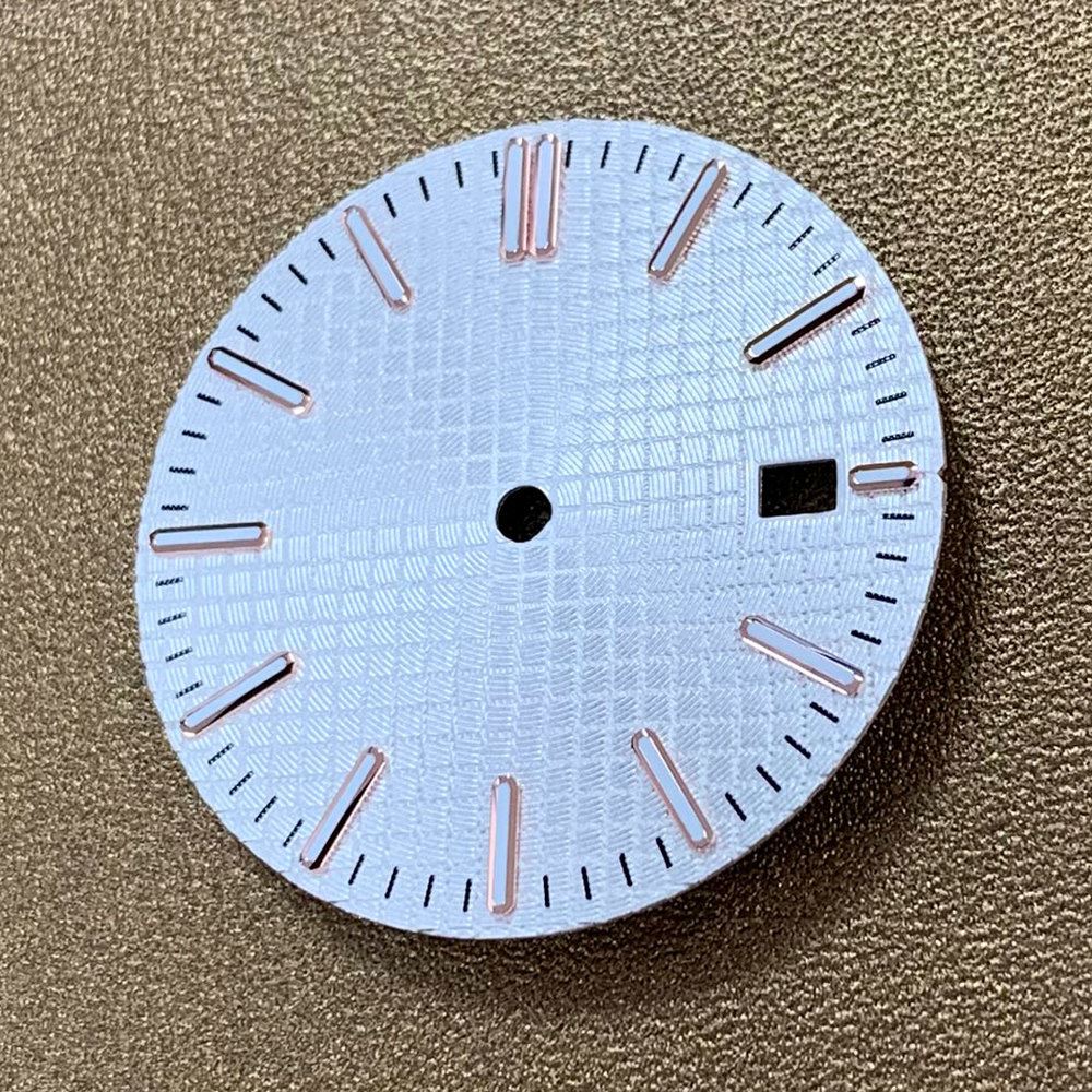 Cadran lumineux de 28,5 mm pour montre à dents Water Monster, compatible avec le mouvement NH35 NH36