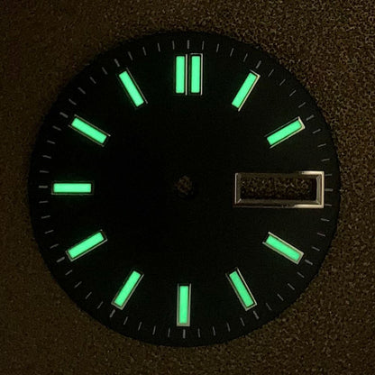 Cadran de montre lumineux de 28,5 mm, adapté au mouvement NH35, pièces de rechange