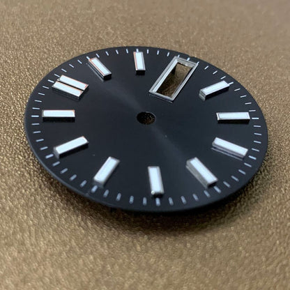 Cadran de montre lumineux de 28,5 mm, adapté au mouvement NH35, pièces de rechange