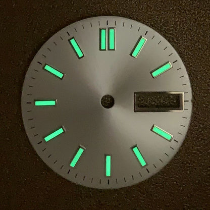 Cadran de montre lumineux de 28,5 mm, adapté au mouvement NH35, pièces de rechange