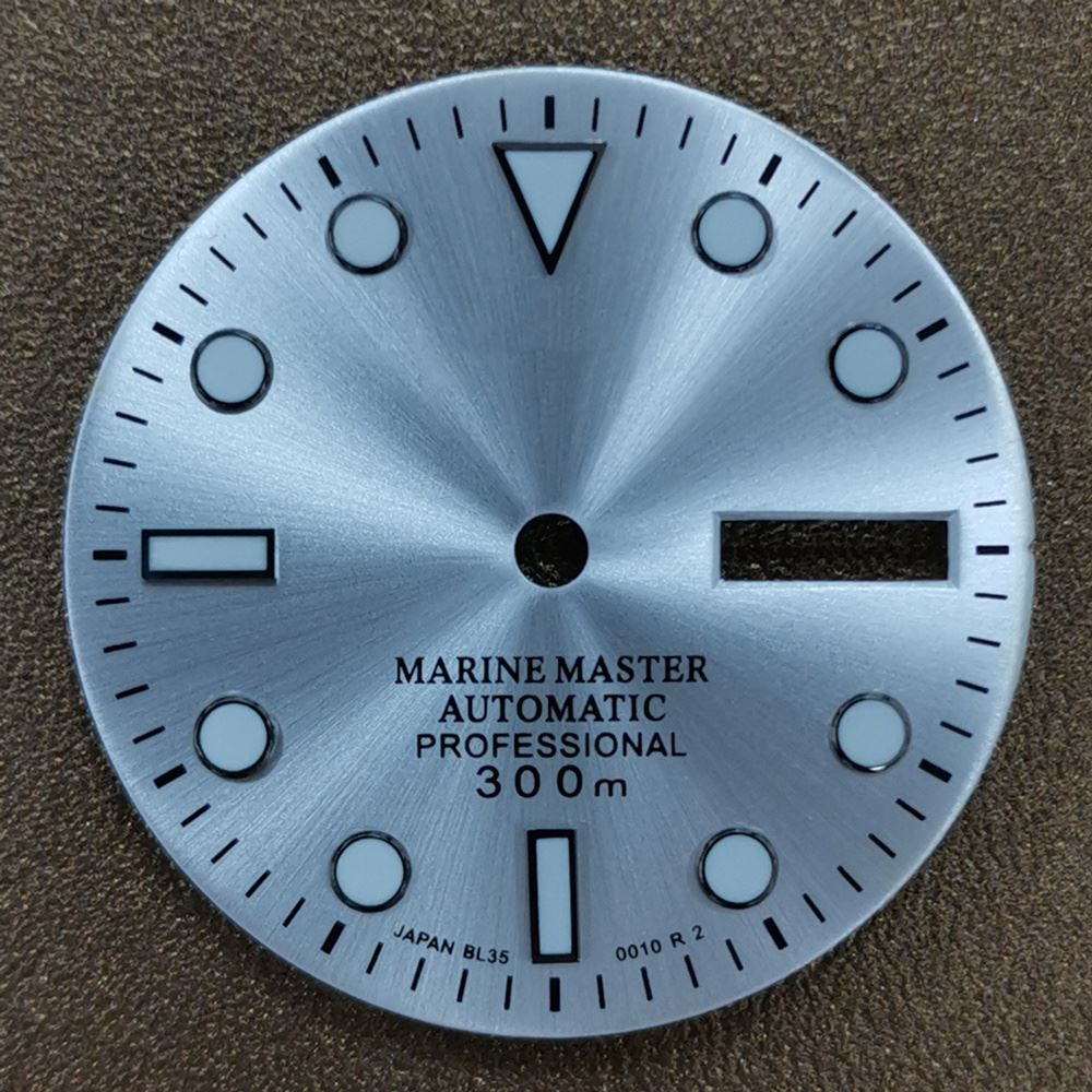 Cadran de montre lumineux de 29 mm, adapté aux pièces de rechange pour mouvement NH35 et NH36