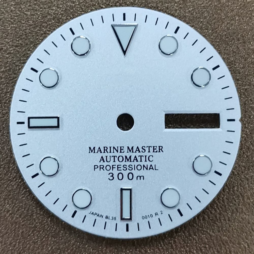 Cadran de montre lumineux de 29 mm, adapté aux pièces de rechange pour mouvement NH35 et NH36
