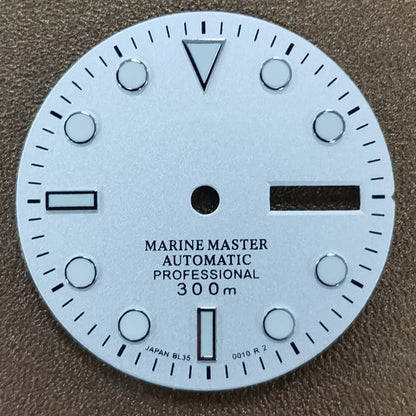 Cadran de montre lumineux de 29 mm, adapté aux pièces de rechange pour mouvement NH35 et NH36