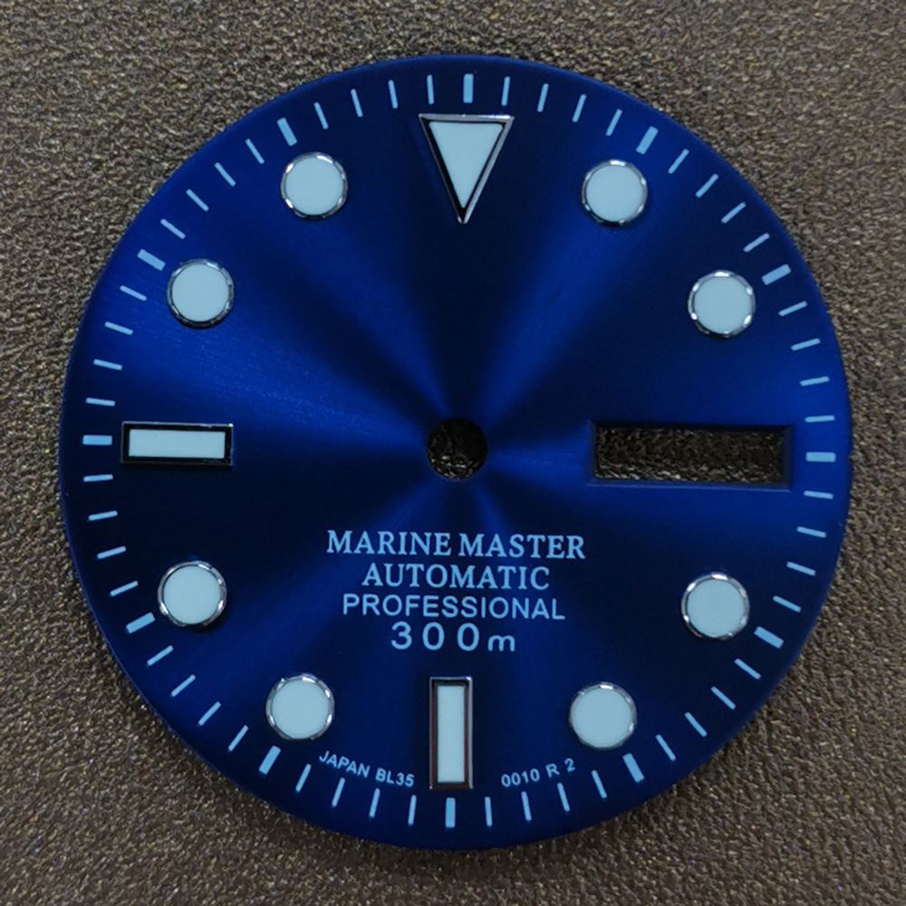 Cadran de montre lumineux de 29 mm, adapté aux pièces de rechange pour mouvement NH35 et NH36