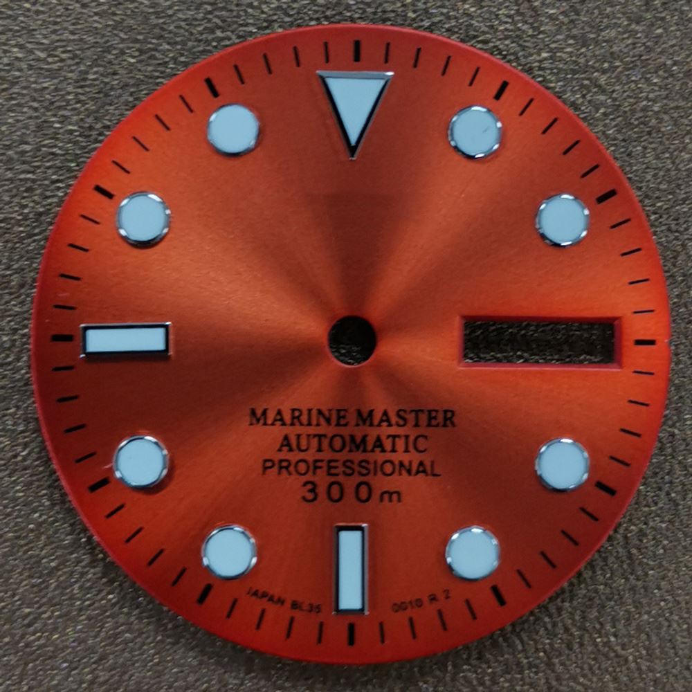 Cadran de montre lumineux de 29 mm, adapté aux pièces de rechange pour mouvement NH35 et NH36