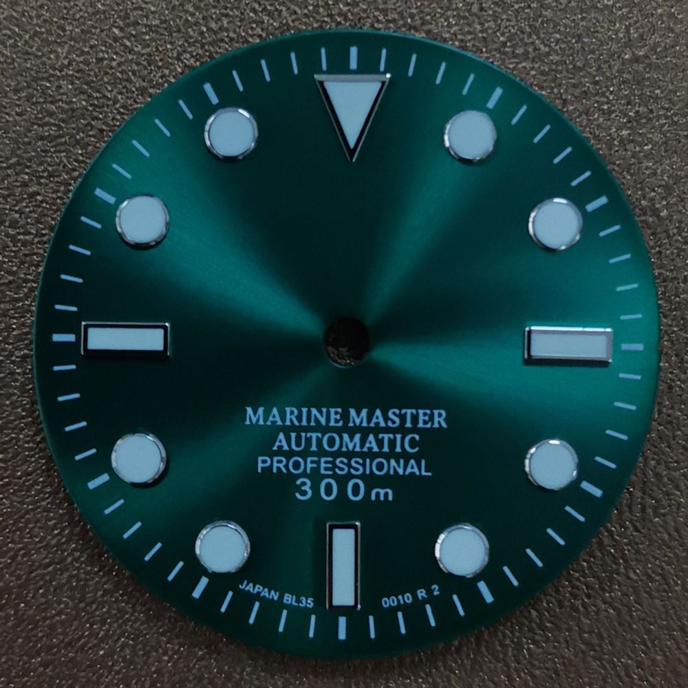 Cadran de montre lumineux de 29 mm, adapté aux pièces de rechange pour mouvement NH35 et NH36
