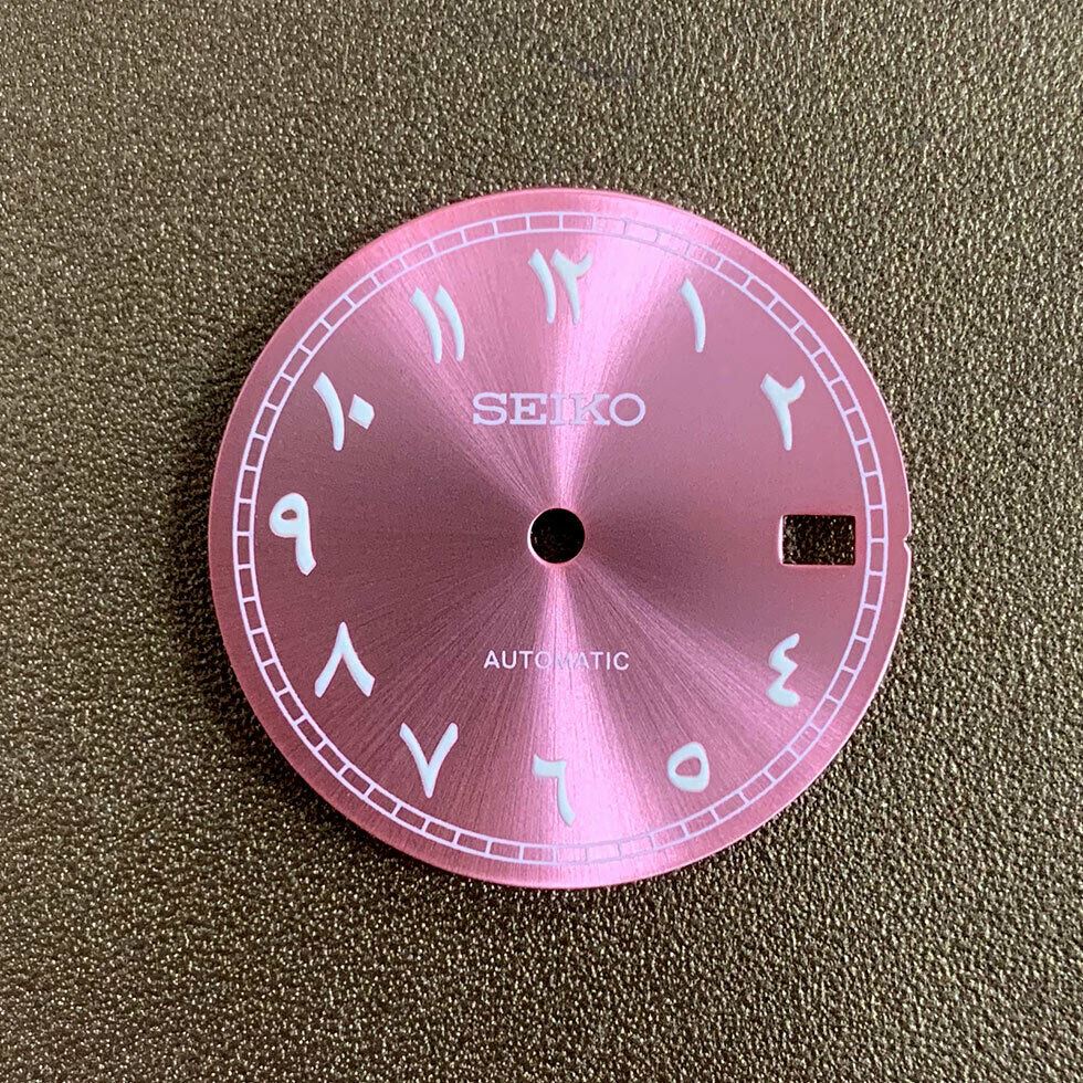 28.5mm Arabic Font Watch Dial Luminous Suitable for NH35 Movement Watch Parts
